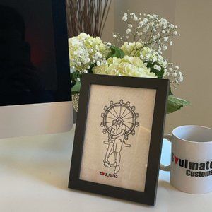 Custom Soulmate©Personalized Embroidery Picture Frame